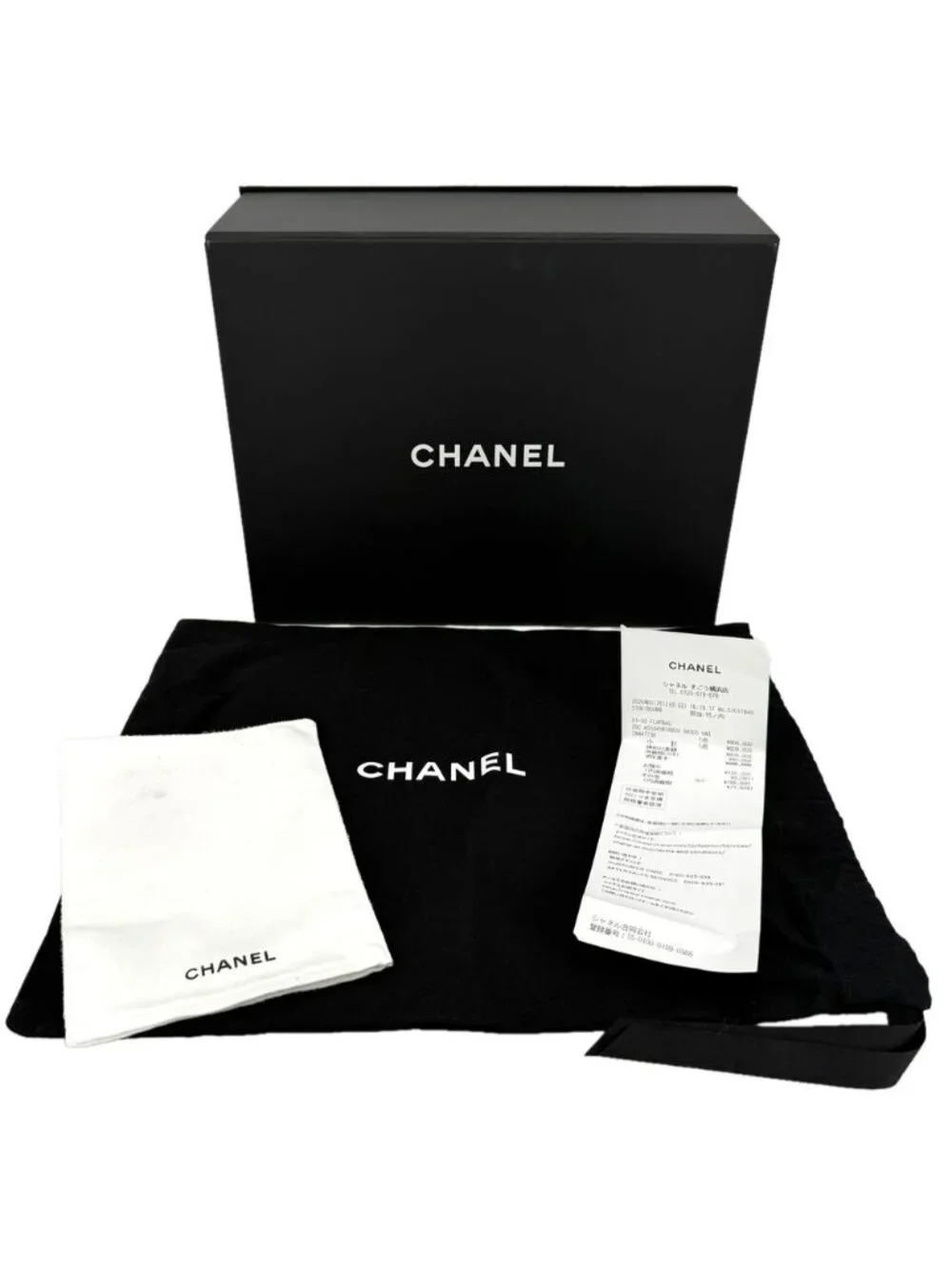 Chanel Shoulder Bag Quilted CC Logo Bag Crossbody Lambskin Black Gold